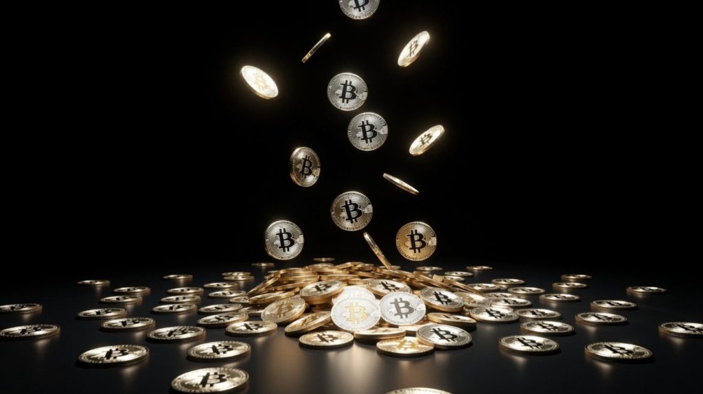 bitcoin produced by the mining fleet