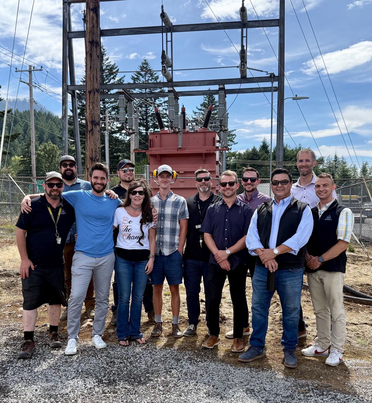 Team on-site at the Columbia Gorge facility
